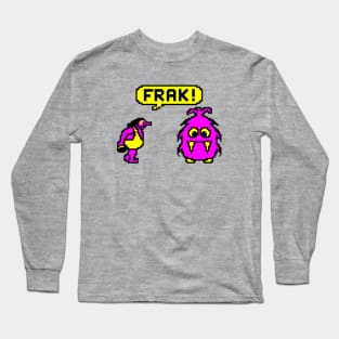 Frak!  - Acorn BBC Micro 8-Bit Legend Long Sleeve T-Shirt